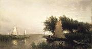Arthur Quartley On Synepuxent Bay Maryland oil painting on canvas